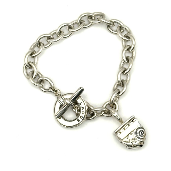 Lagos Caviar Silver Charm Bracelet - Picture 1 of 9